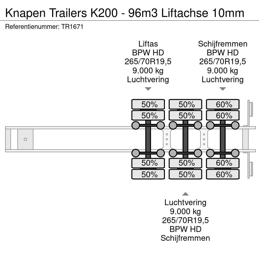 Knapen Trailers K200 - 96m3 Liftachse 10mm Walking Floor semi-remorci