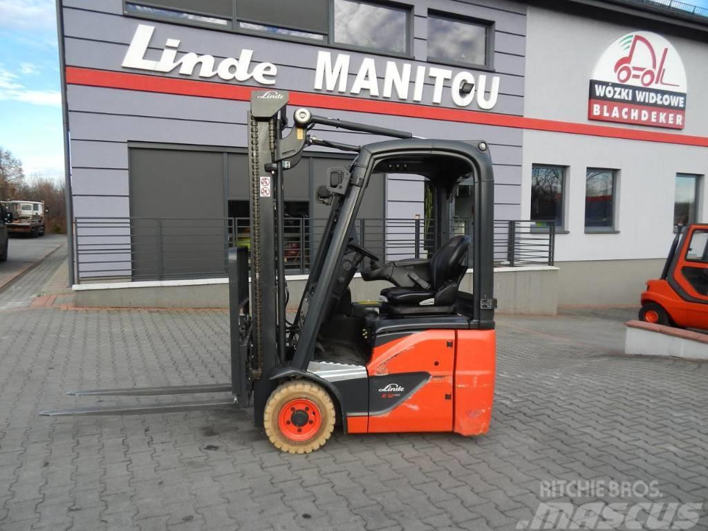 Linde E12-02 Side shift , only 962 mth!!! Stivuitor electric