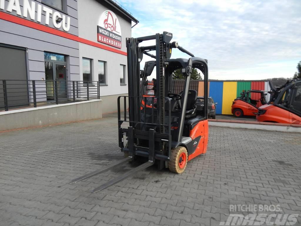 Linde E12-02 Side shift , only 962 mth!!! Stivuitor electric
