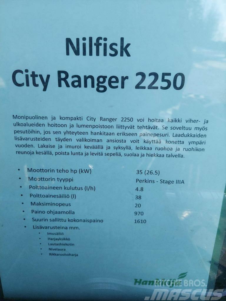  MUUT YMPÄRISTÖKONEET NILFISK CITY RANGER 2250 Alte echipamente pentru tratarea terenului