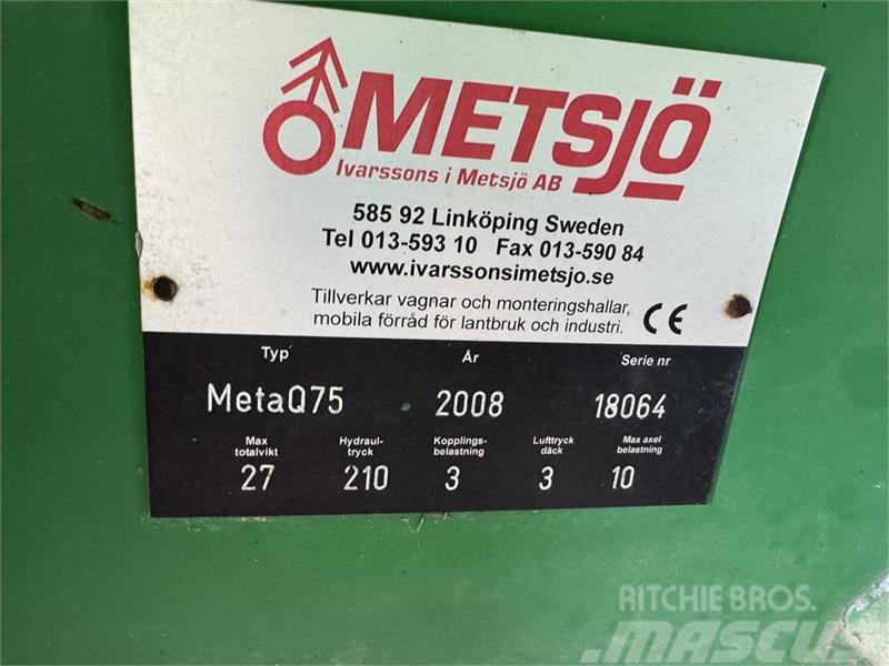 Metsjö MetaQ 75 Skiftelandsvogn Remorci cu scop general