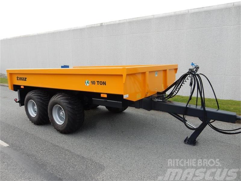Tinaz 10 tons dumpervogn med hydr. bagklap - 40 cm sider Alte echipamente pentru tratarea terenului