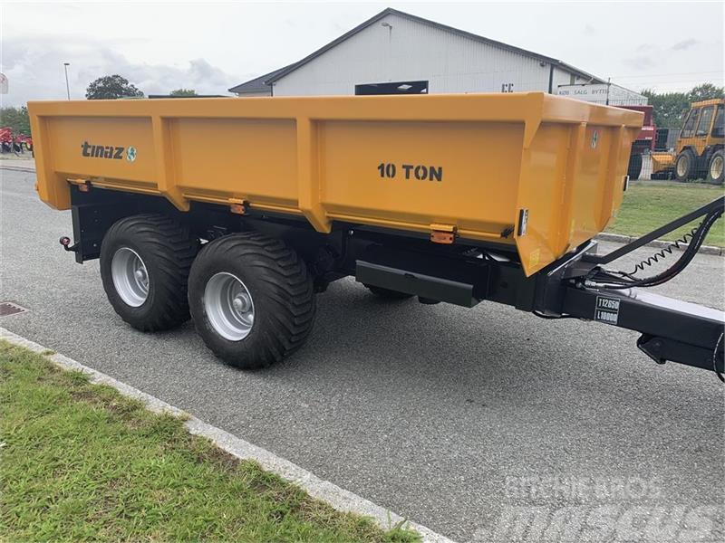 Tinaz 10 tons dumpervogn med hydr. bagklap - 60 cm sider Alte echipamente pentru tratarea terenului