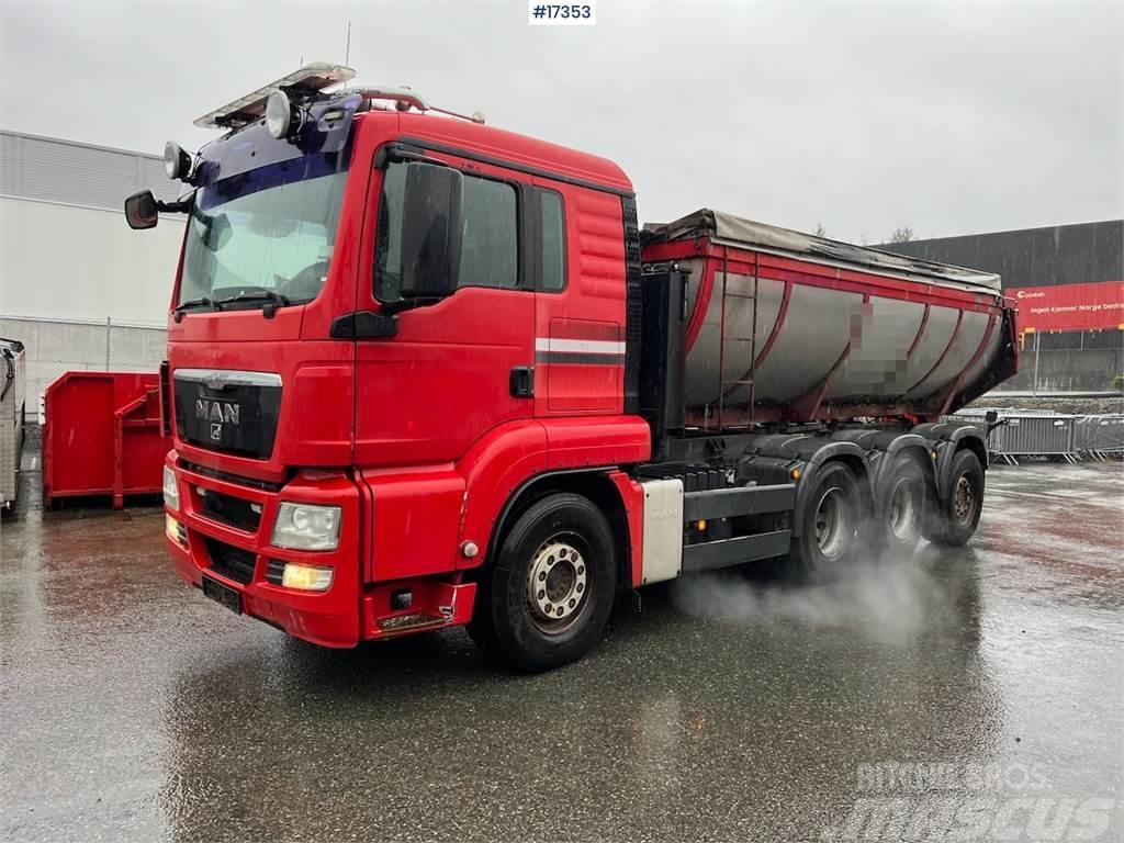 MAN TGS 35.480 asphalt truck 8x4 w/ hydraulic canopy a Altele