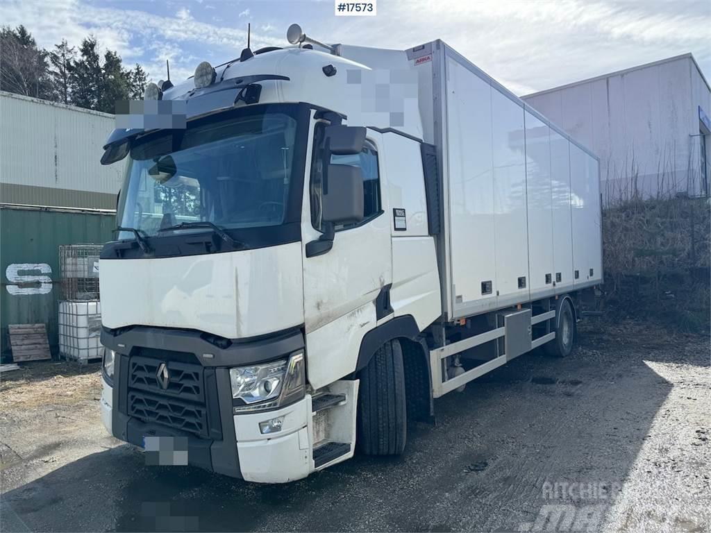 Renault T380 4x2 box truck w/ full side opening and liftin Autocamioane