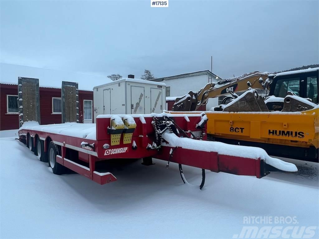  Scanslep machine trailer w/ hydraulic driving brid Alte remorci