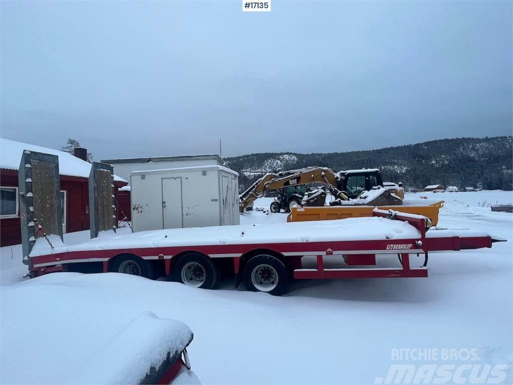  Scanslep machine trailer w/ hydraulic driving brid Alte remorci