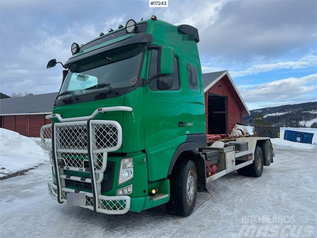 Volvo Fh 460 6x2 hook truck w/ 20T Hiab hook. New gearbo Camion cu carlig de ridicare