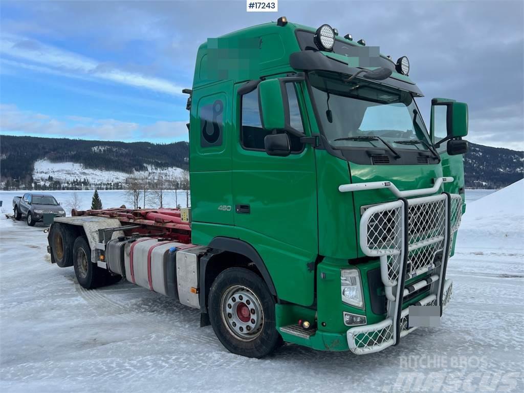Volvo Fh 460 6x2 hook truck w/ 20T Hiab hook. New gearbo Camion cu carlig de ridicare