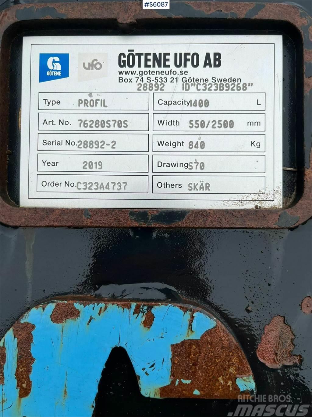 Götene UFO S70 Profile bucket Pistoane