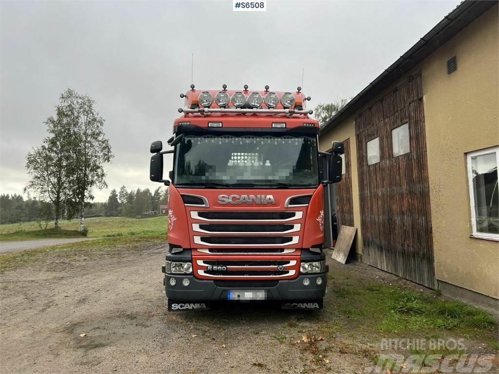 Scania R560 Timber Truck with trailer and crane Camion pentru lemne