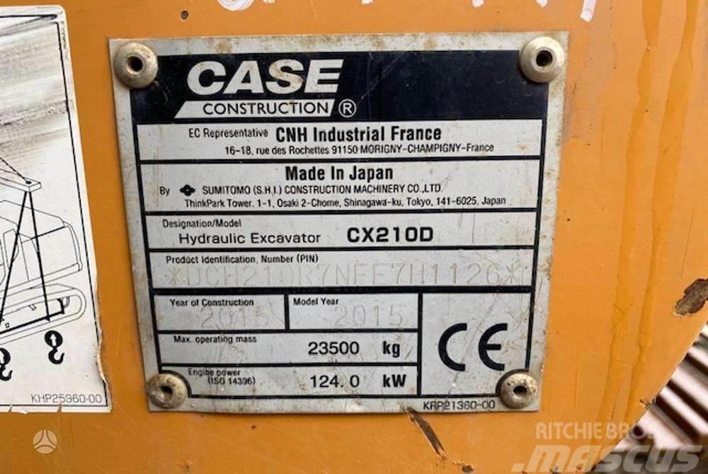 CASE CX210 D garantija 300val Excavatoare pe senile