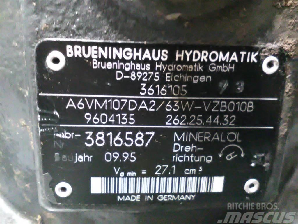 Brueninghaus Hydromatik A6VM107DA2/63W - Kramer 320 -Drive motor/Fahrmotor Hidraulice