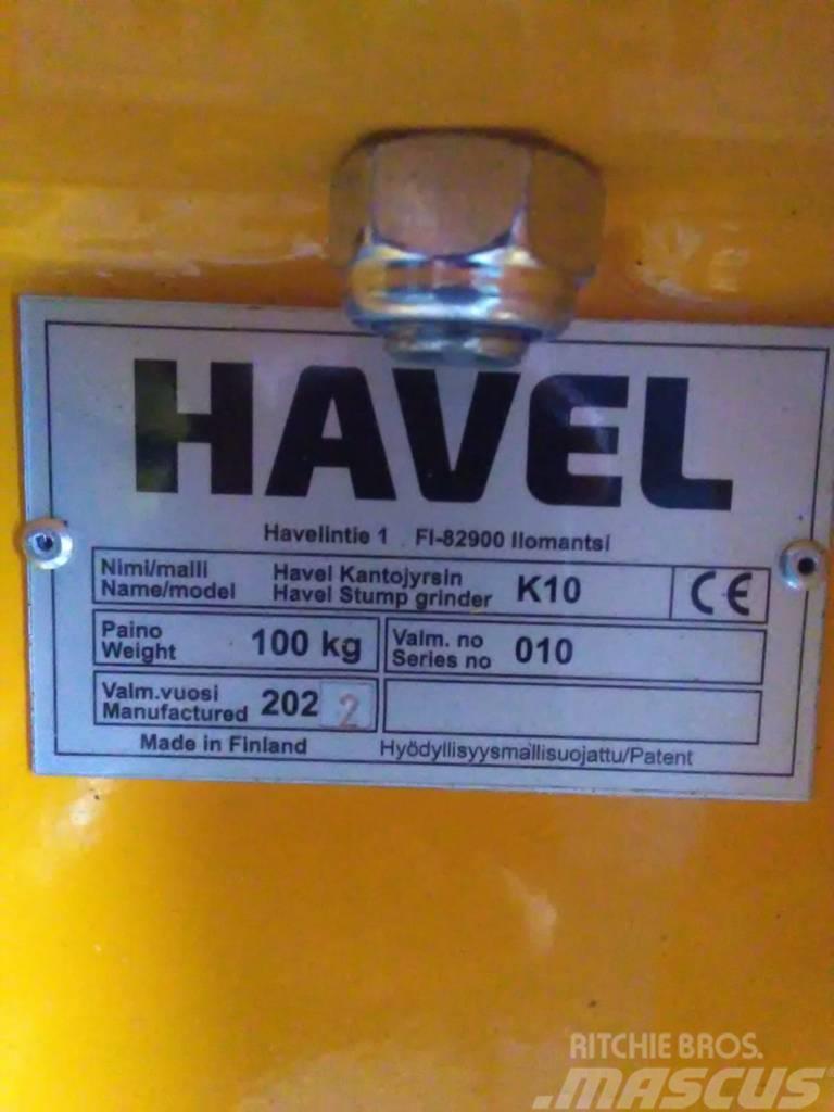  Havel K10 kantojyrsin 1,5-10 t koneisiin Nivelatoare