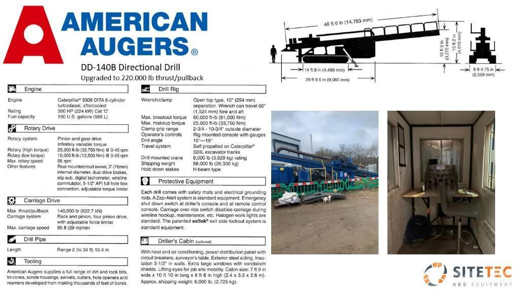 American Augers DD140 Instalatii de foraj orizontal