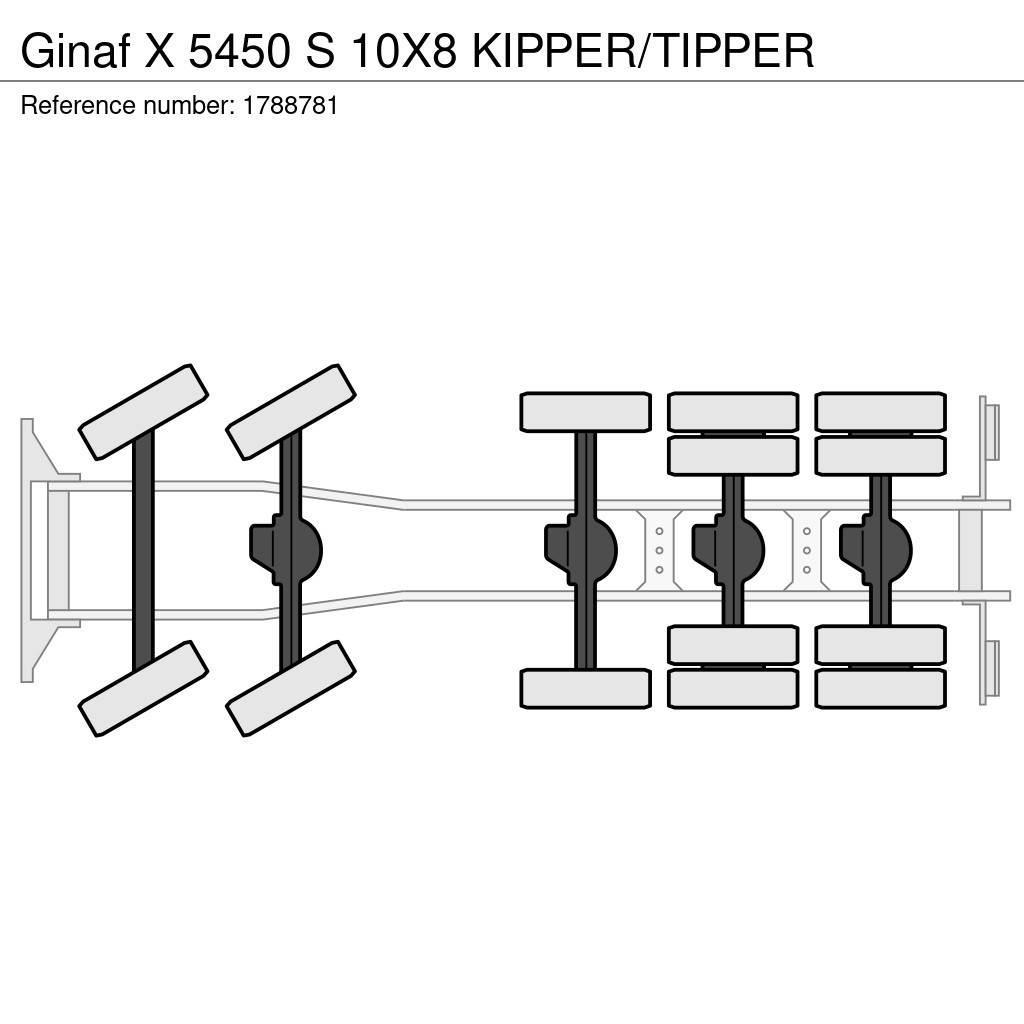 Ginaf X 5450 S 10X8 KIPPER/TIPPER Autobasculanta