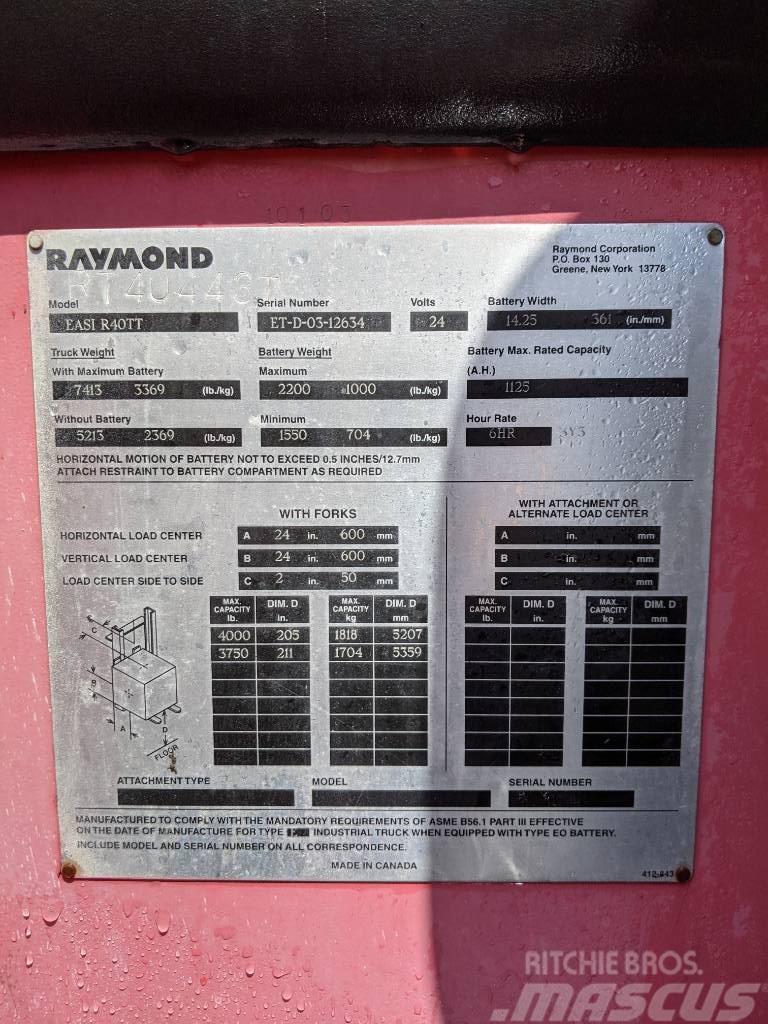 Raymond R40TT Stivuitor electric