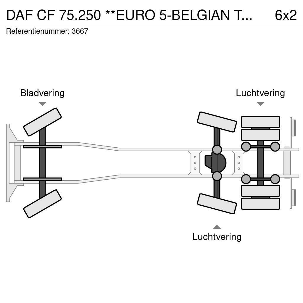 DAF CF 75.250 **EURO 5-BELGIAN TRUCK-REFUSE TRUCK** Camion de deseuri