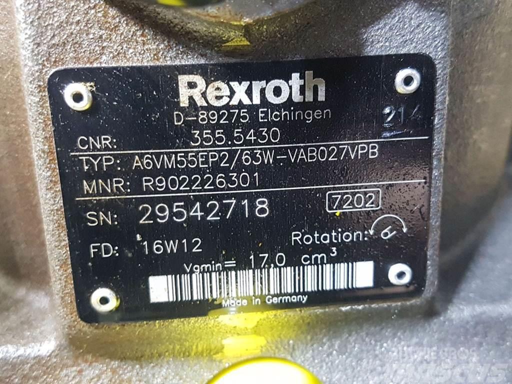 Rexroth A6VM55EP2/63W-R902226301-Drive motor/Fahrmotor Hidraulice