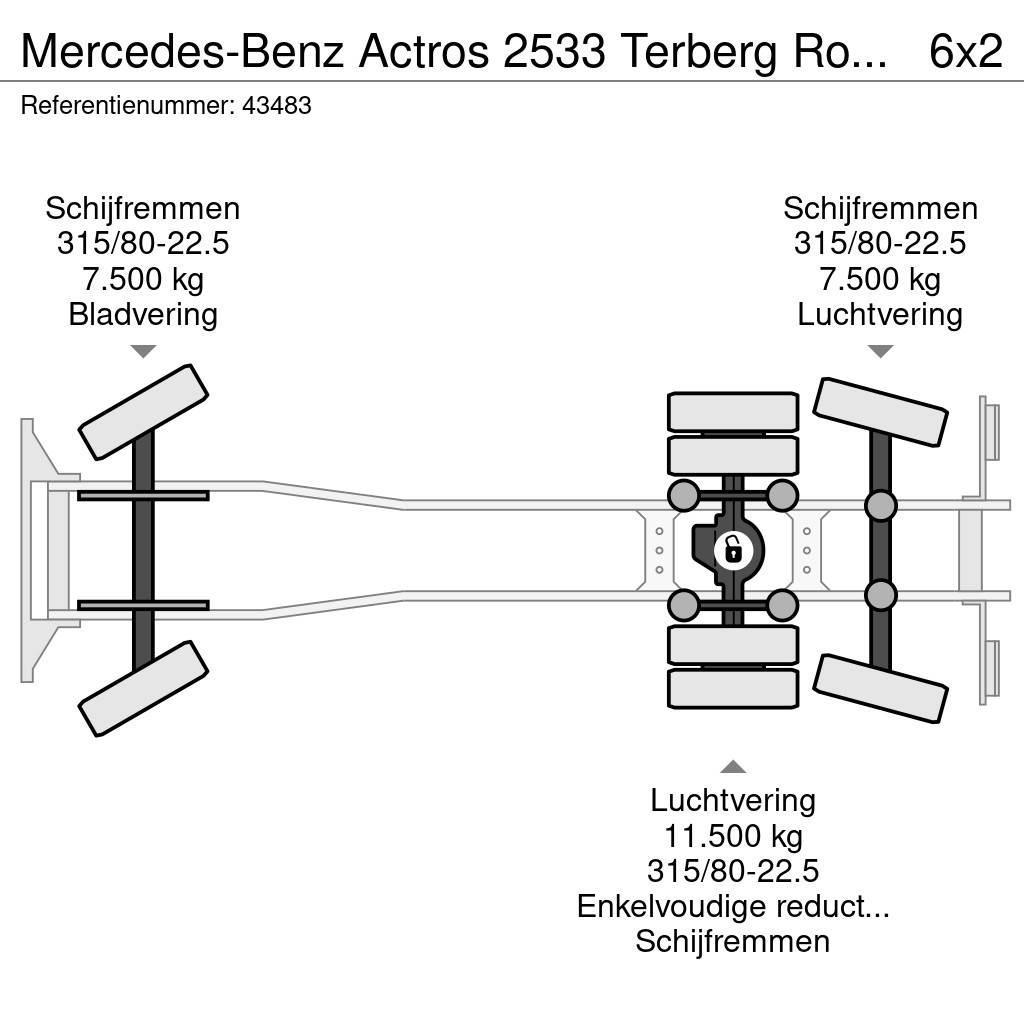 Mercedes-Benz Actros 2533 Terberg RosRoca 23m³ Camion de deseuri