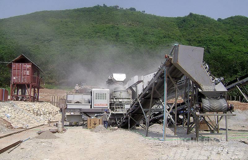Liming KH300 mobile crushing&screening plant with hopper Concasoare mobile