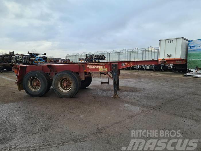 Renders 2 AXLE 20 FT CONTAINER CHASSIS BPW DRUM Camion cu semi-remorca cu incarcator