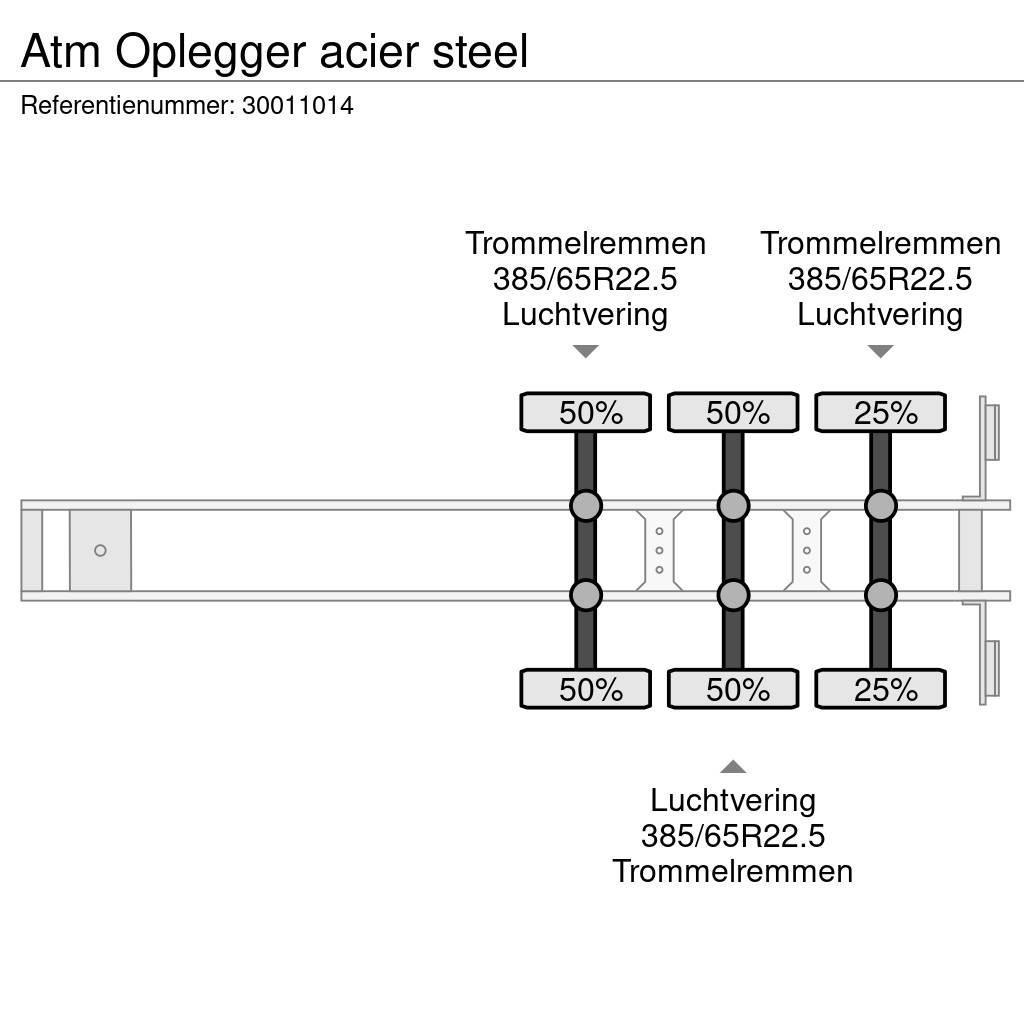 ATM Oplegger acier steel Semi-remorca Basculanta