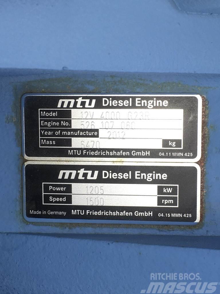MTU 12V4000 G23R GENERATOR 1550KVA USED Generatoare Diesel