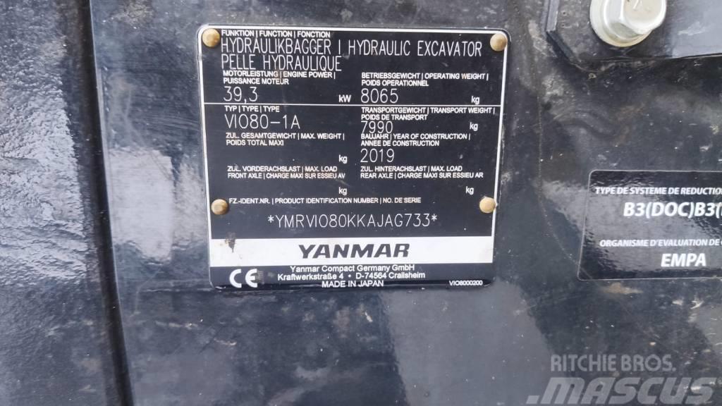 Yanmar Vio 80-1A Excavatoare 7t - 12t