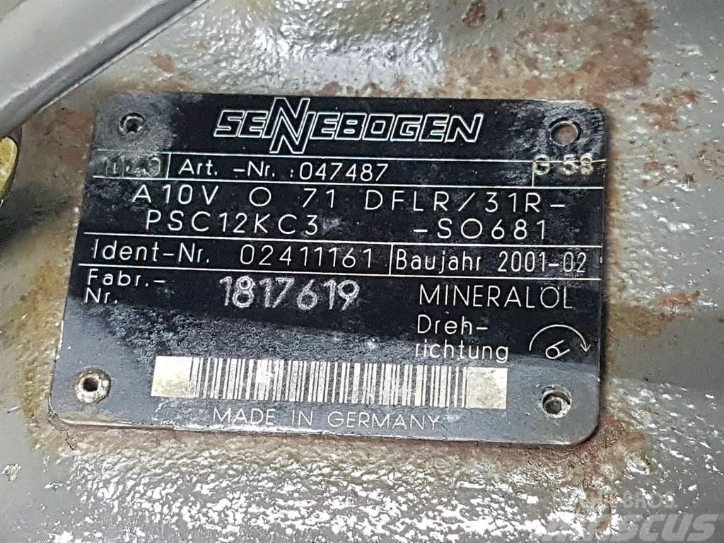 Sennebogen -Rexroth A10VO71DFLR/31R-Load sensing pump Hidraulice
