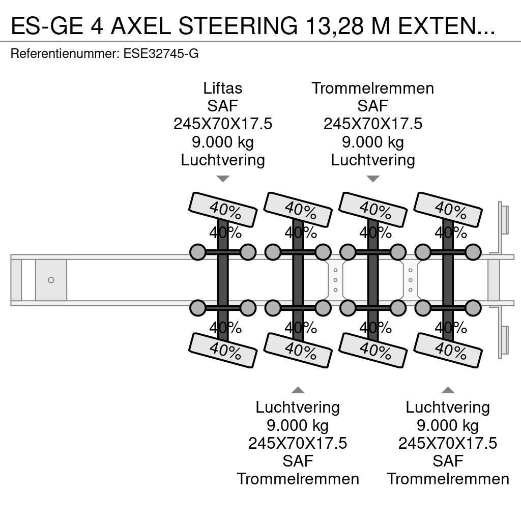 Es-ge 4 AXEL STEERING 13,28 M EXTENDABLE Semi-remorca agabaritica