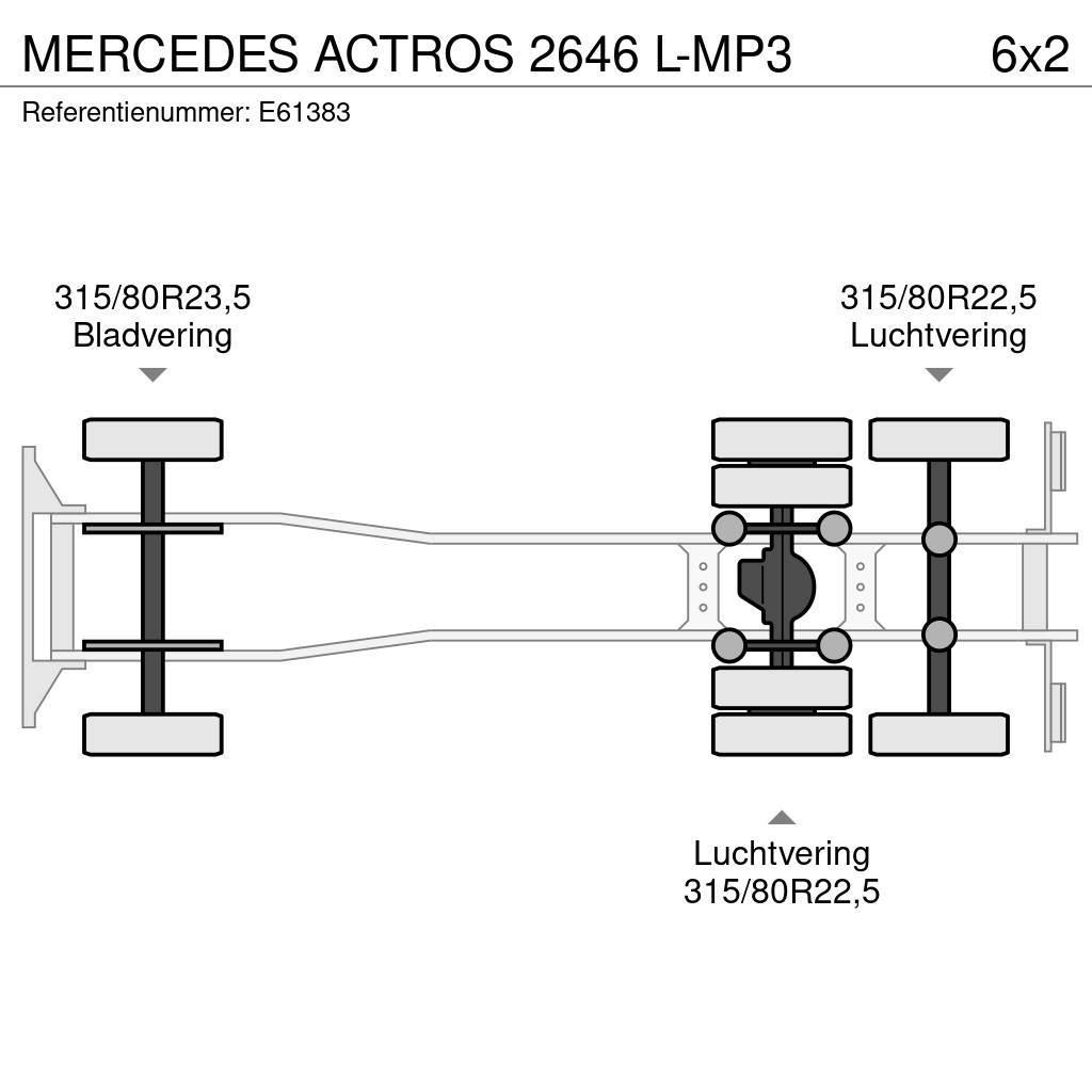 Mercedes-Benz ACTROS 2646 L-MP3 Camion cadru container
