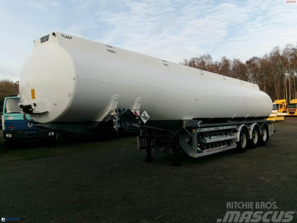 LAG Fuel tank alu 45.2 m3 / 6 comp + pump Cisterna semi-remorci