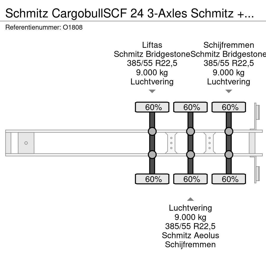 Schmitz Cargobull SCF 24 3-Axles Schmitz + GENSET - Lift-axle - Disc Camion cu semi-remorca cu incarcator