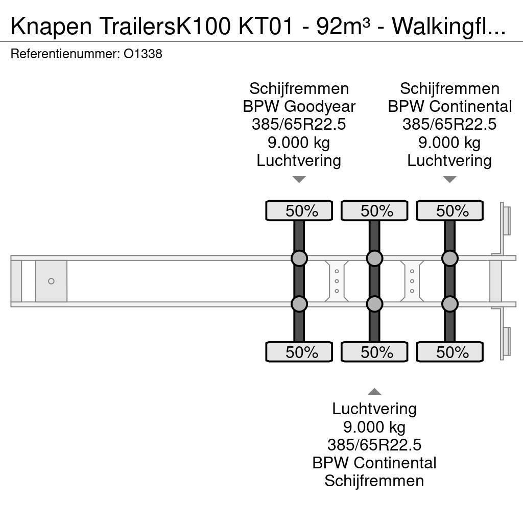 Knapen Trailers K100 KT01 - 92m³ - Walkingfloor - Gegalva Walking Floor semi-remorci
