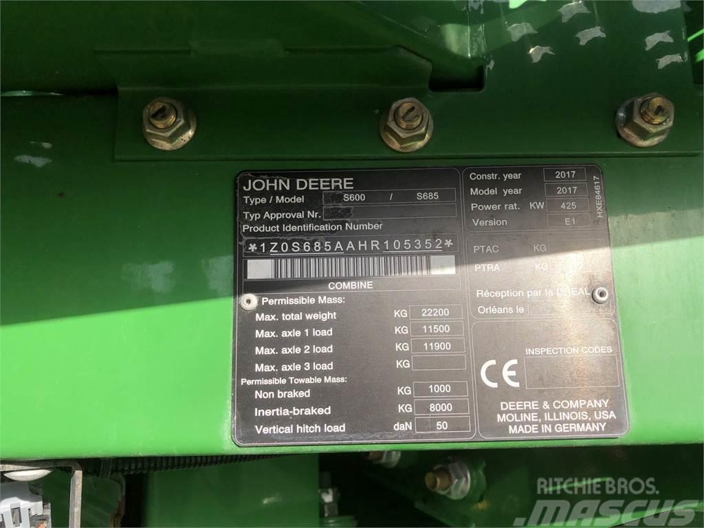 John Deere S685I LL Combine de secerat