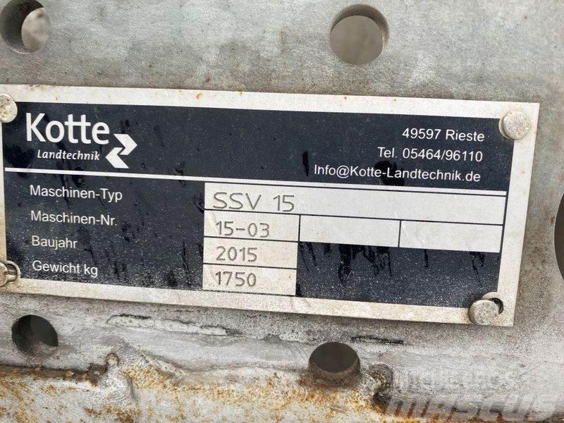 Kotte SSV 15 Schleppschuhverteiler Distribuitoare de ingrasamant
