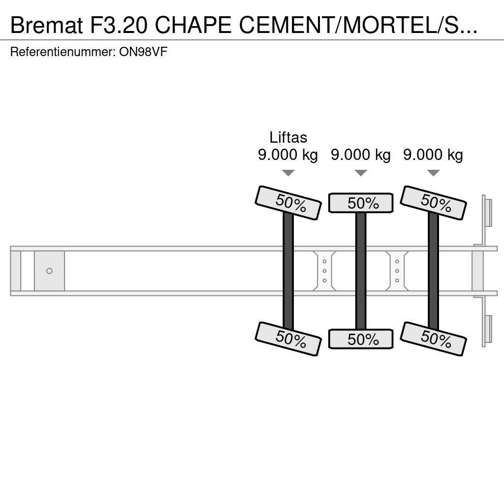  Bremat F3.20 CHAPE CEMENT/MORTEL/SCREED/MORTAR/EST Alte semi-remorci