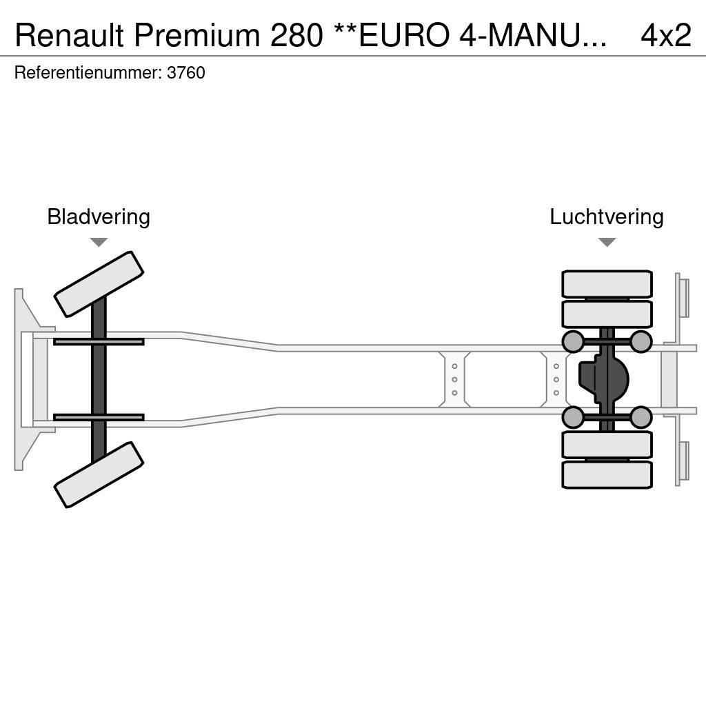 Renault Premium 280 **EURO 4-MANUAL GEARBOX** Camioane platforma/prelata