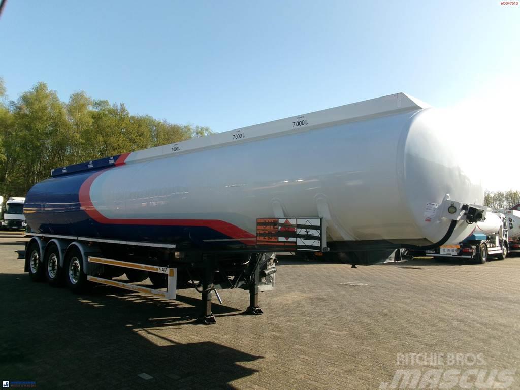 LAG Fuel tank alu 44.5 m3 / 6 comp + pump Cisterna semi-remorci