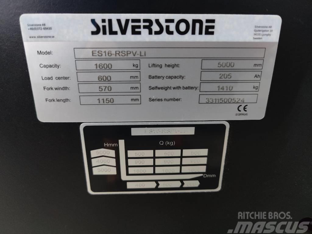 Silverstone ES16-RSPVLI-5000 LI-ION AKULLA, TARJOUS! Transpaleti autopropulsanti