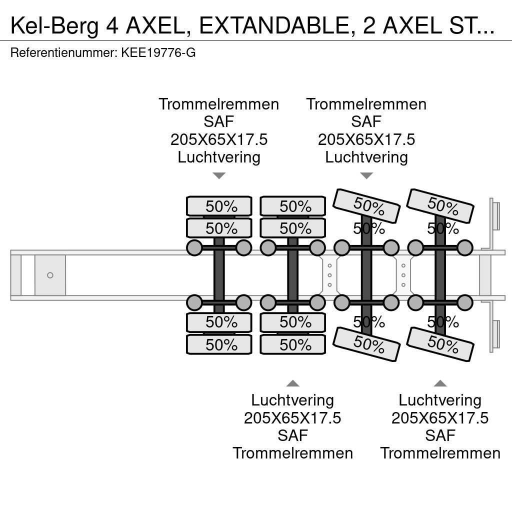 Kel-Berg 4 AXEL, EXTANDABLE, 2 AXEL STEERING Semi-remorca agabaritica