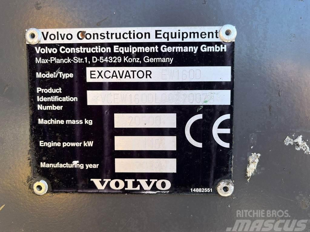 Volvo EW 160 D AC / CENTRAL LUBRICATION Excavatoare cu roti