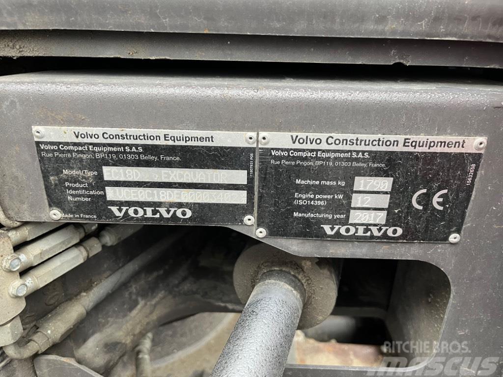 Volvo ECR 18 D Mini excavatoare < 7t