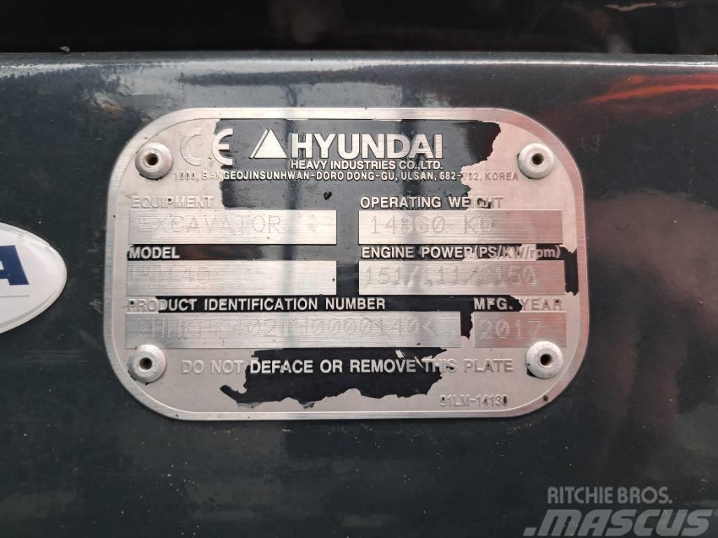 Hyundai HW140 Excavatoare cu roti