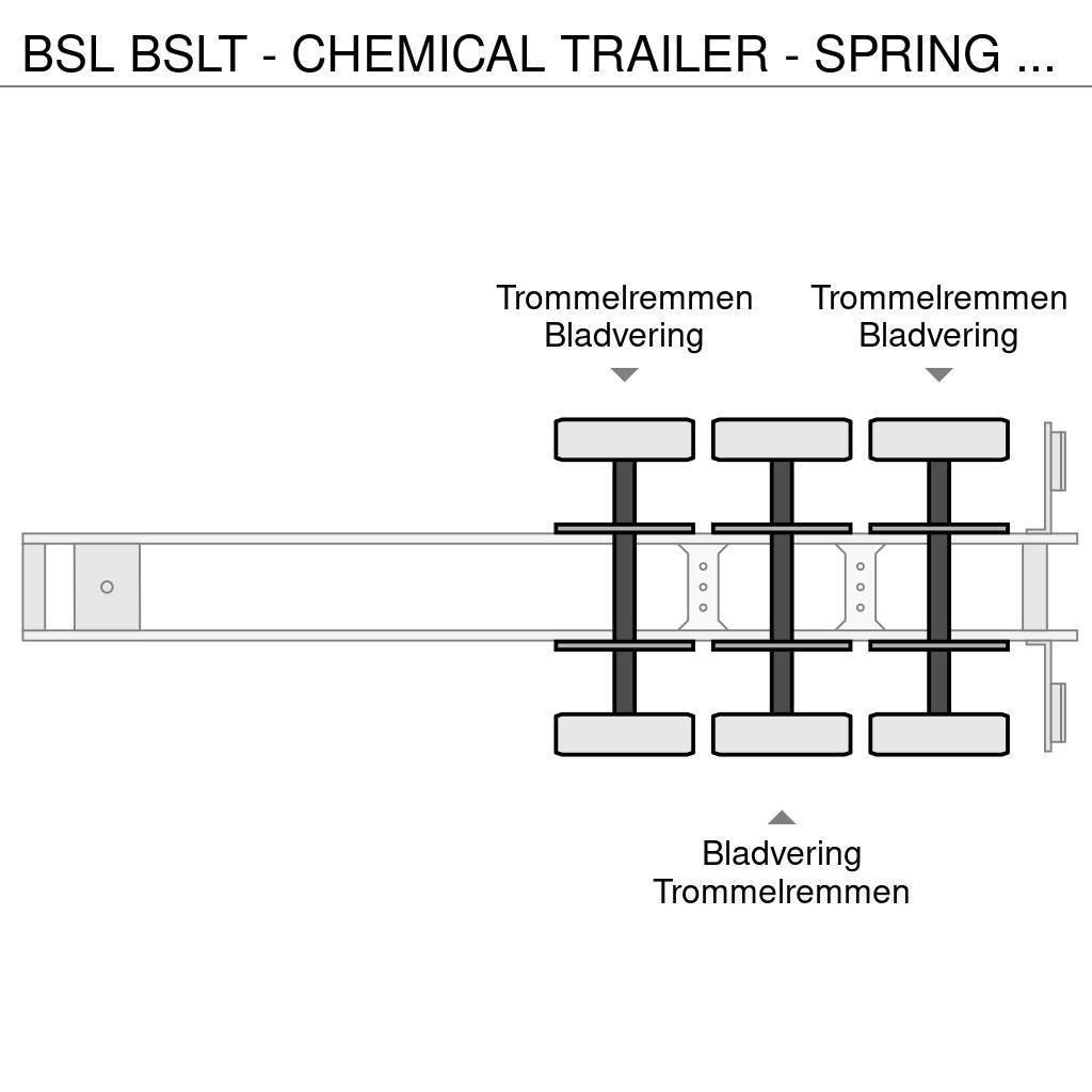 BSL T - CHEMICAL TRAILER - SPRING SUSPENSION Cisterna semi-remorci