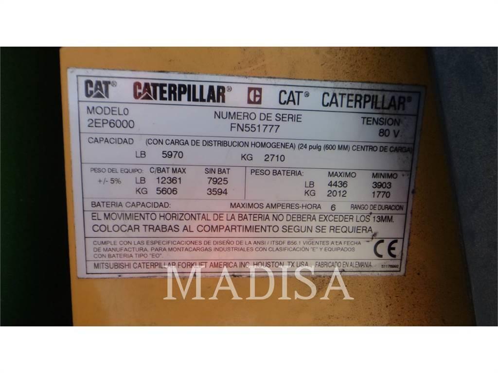 CAT LIFT TRUCKS 2EP6000 Stivuitor electric