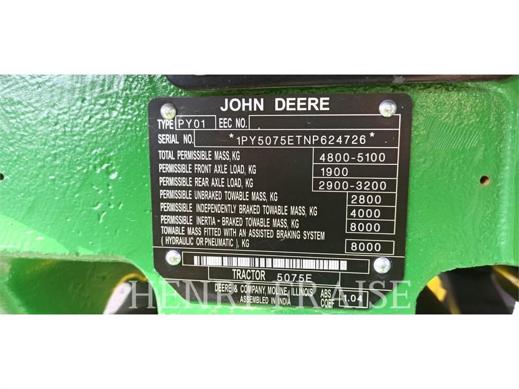 John Deere 5075E Tractoare