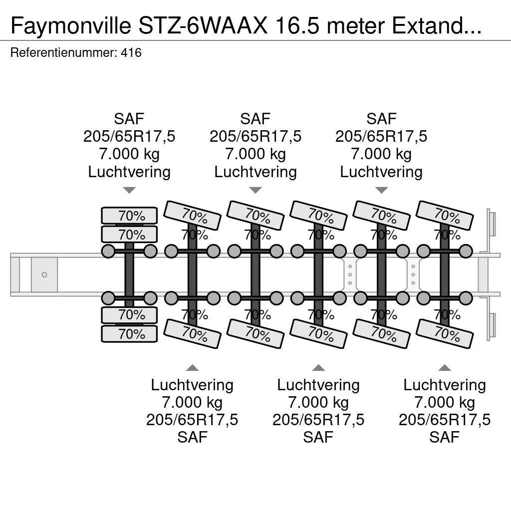 Faymonville STZ-6WAAX 16.5 meter Extandable Powersteering Germ Semi-remorca agabaritica