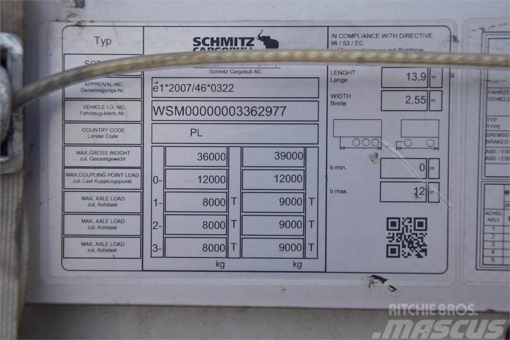 Schmitz Cargobull SCS24 Standart Curtainsider Varios, ARM, ALU, LR Remorca cu prelata
